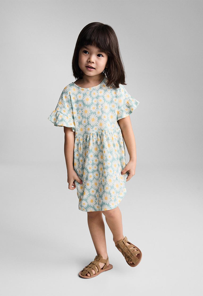 MANGO - Dress anna - pastel green