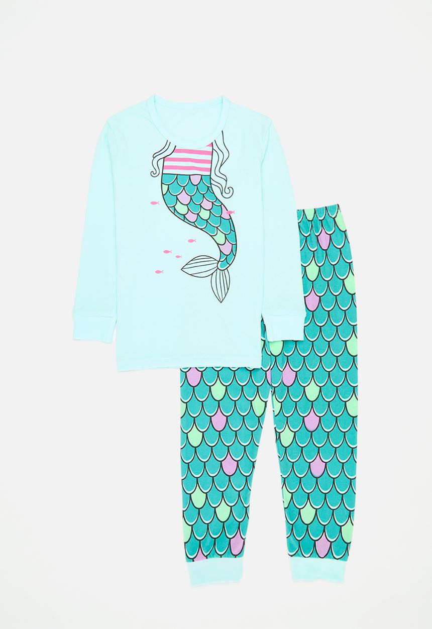 Pop Candy - Mermaid's tail pj set - light blue