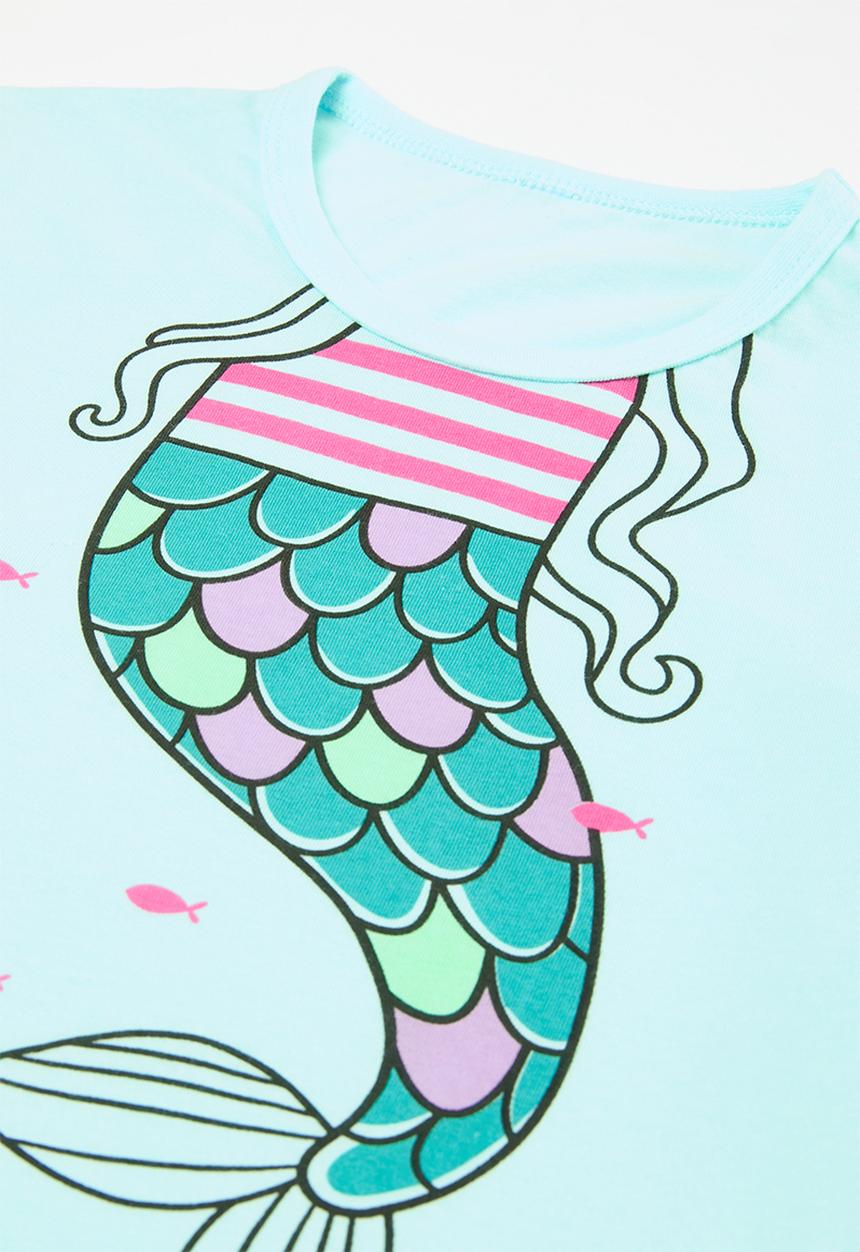 Pop Candy - Mermaid's tail pj set - light blue