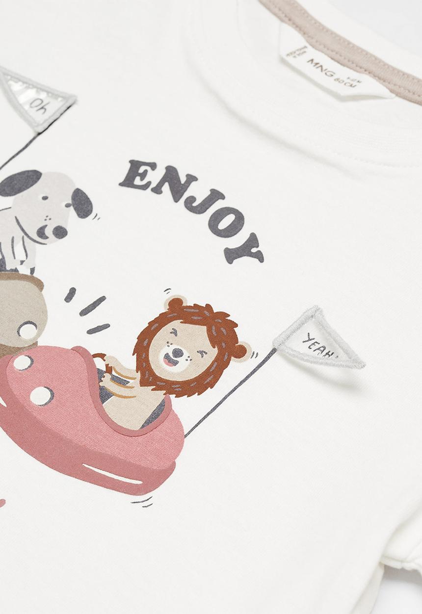 MANGO - T-shirt feria - natural