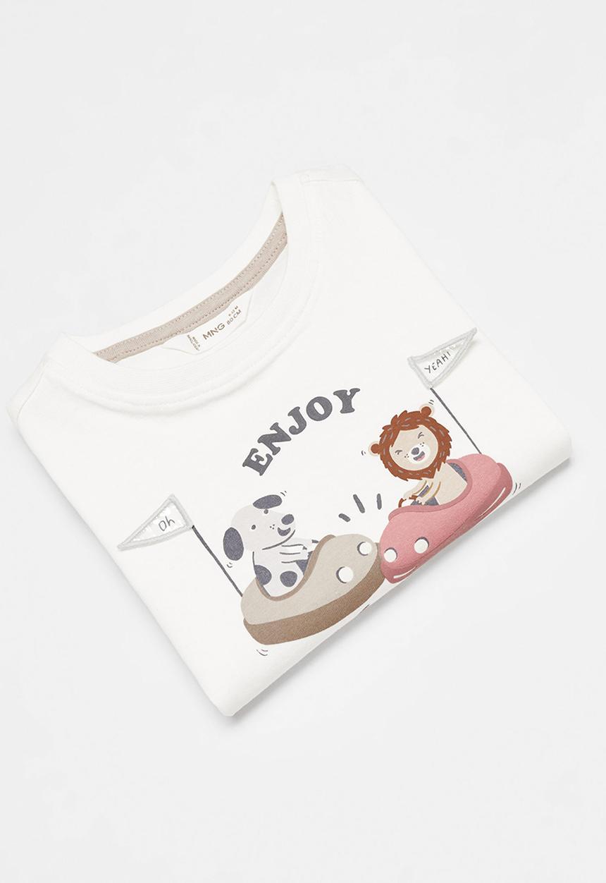 MANGO - T-shirt feria - natural
