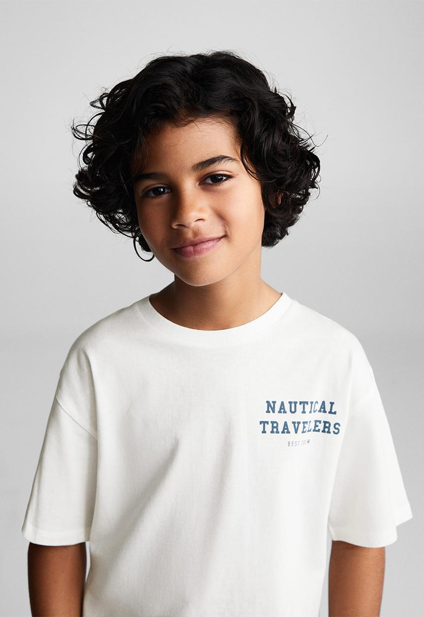 MANGO - T-shirt nautical - natural