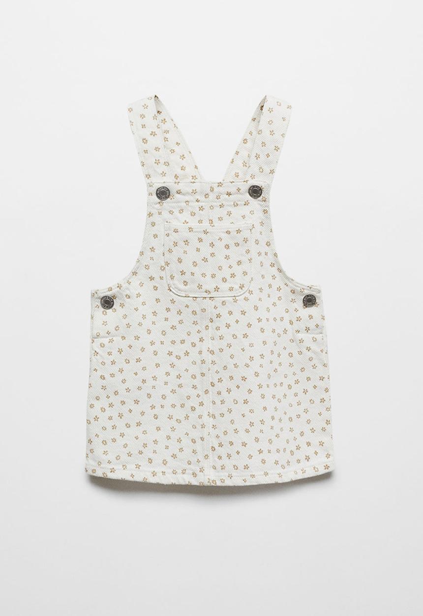 MANGO - Dungaree dress lucia - neutral