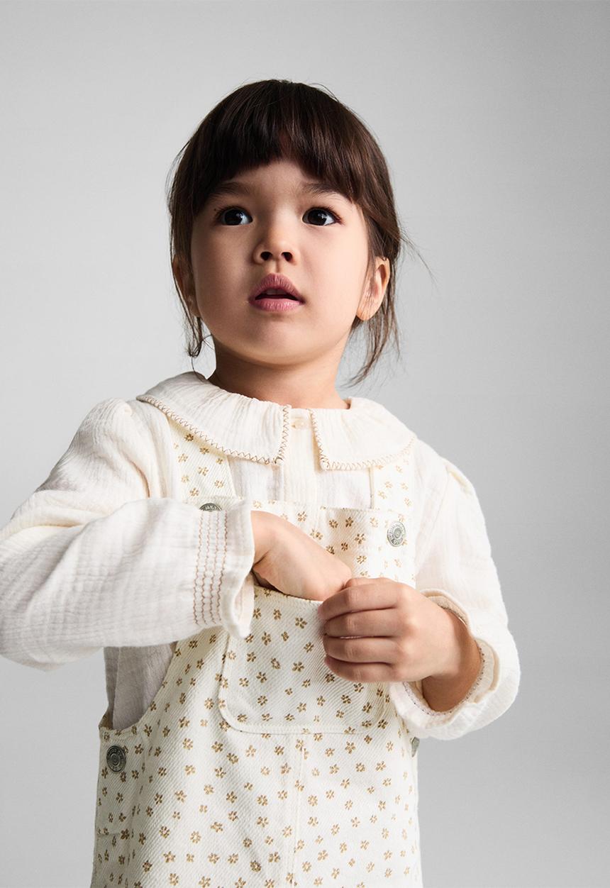 MANGO - Dungaree dress lucia - neutral