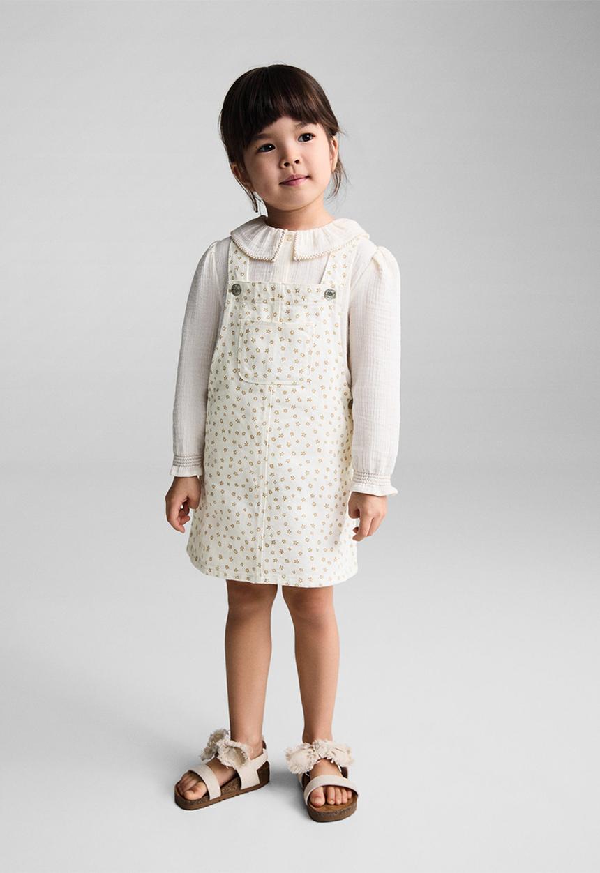 MANGO - Dungaree dress lucia - neutral