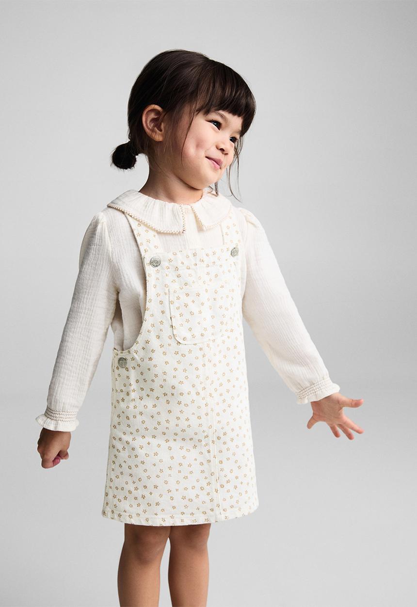 MANGO - Dungaree dress lucia - neutral
