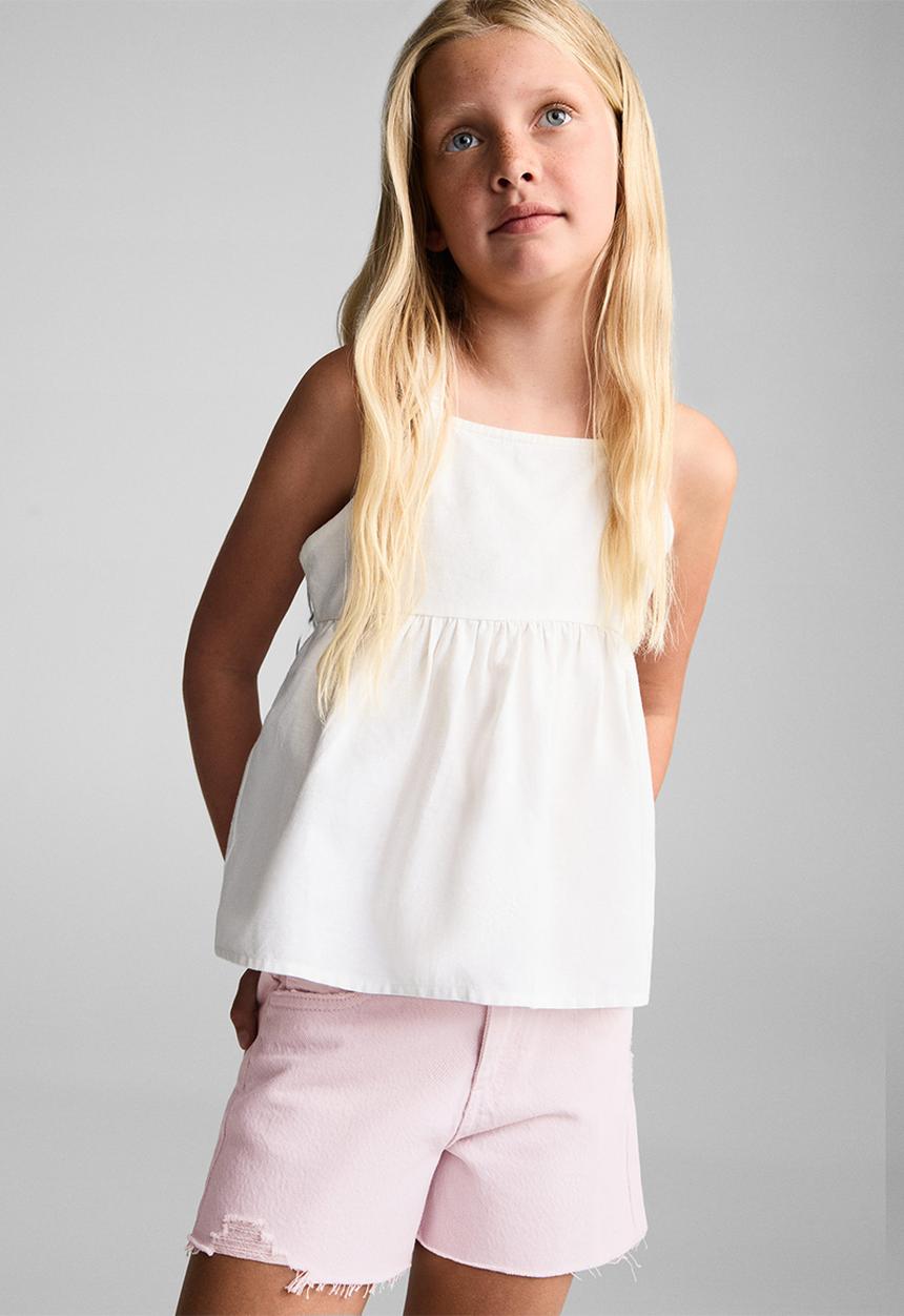 MANGO - Shorts isa - mauve