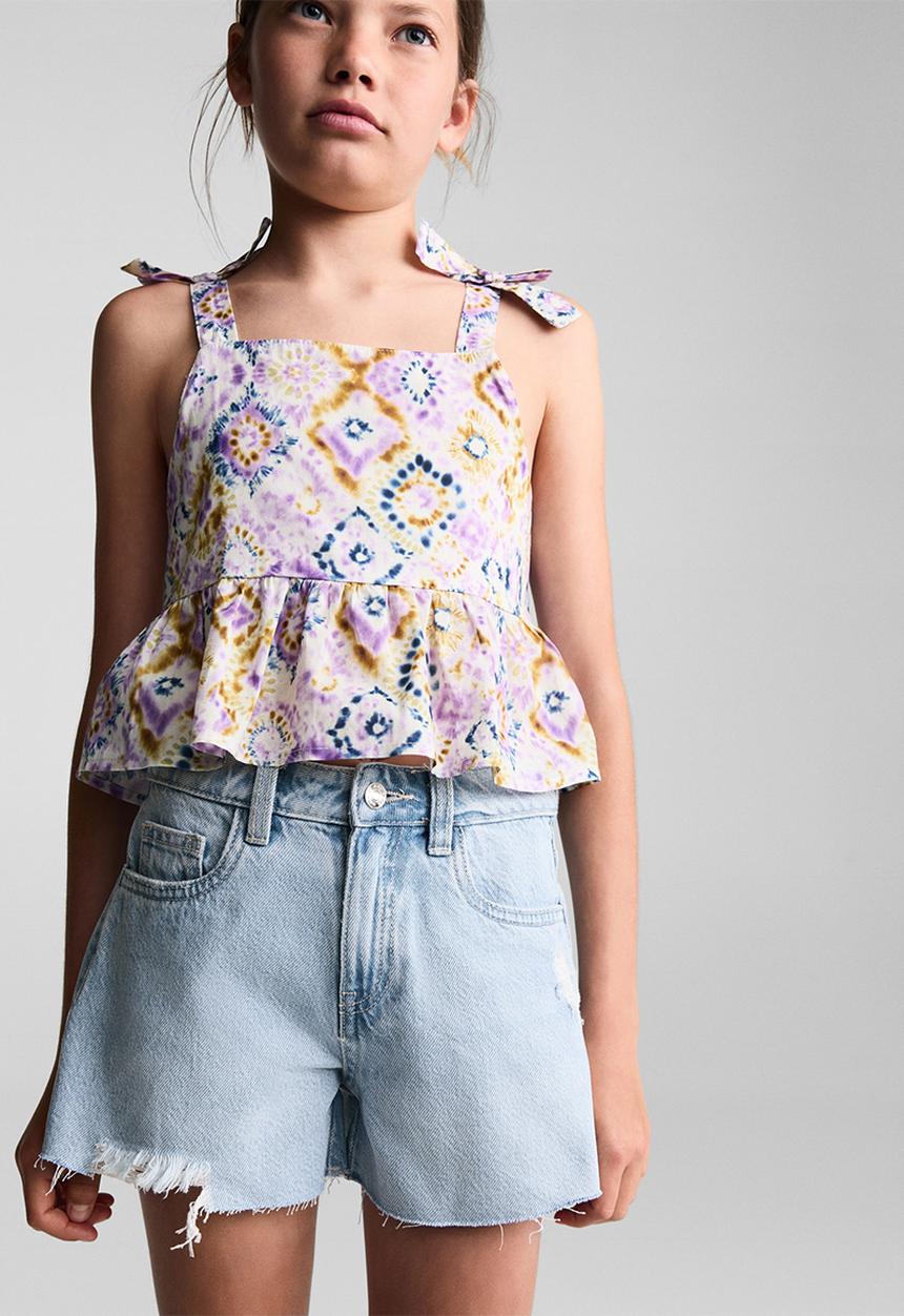 MANGO - Shorts isa - light denim