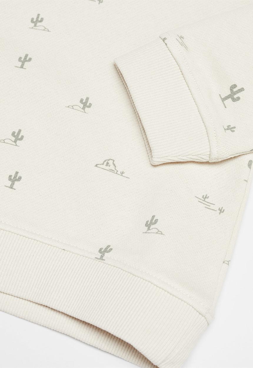 MANGO - Sweatshirt cactus - light brown