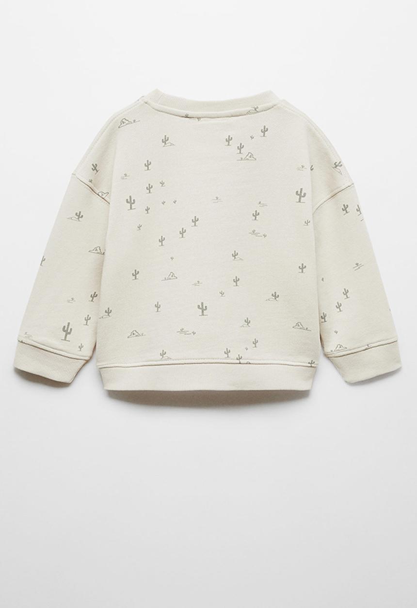 MANGO - Sweatshirt cactus - light brown