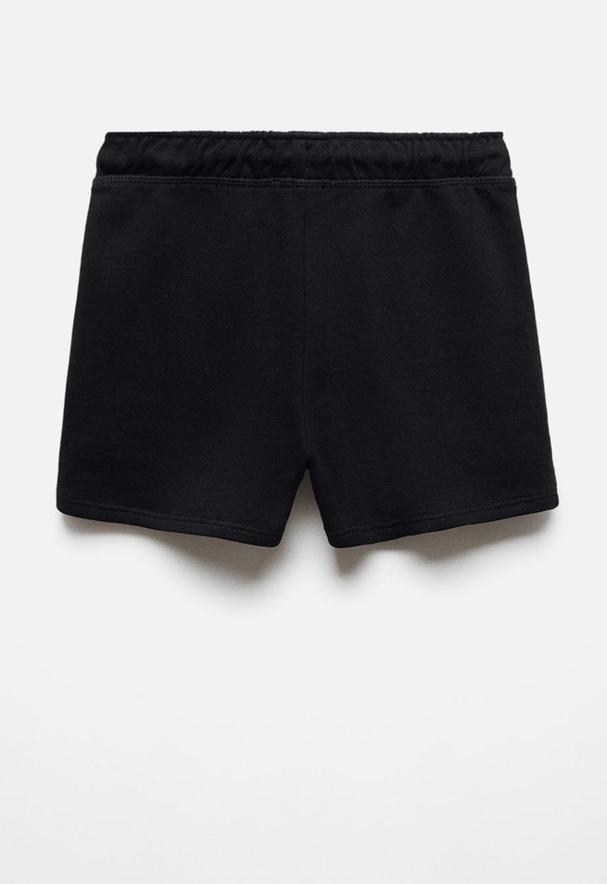 MANGO - Shorts lea - black