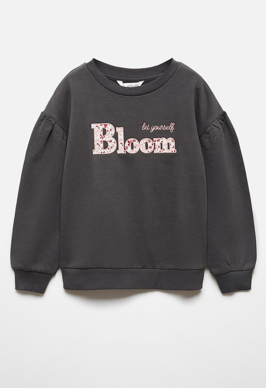 MANGO - Sweatshirt bloom - charcoal