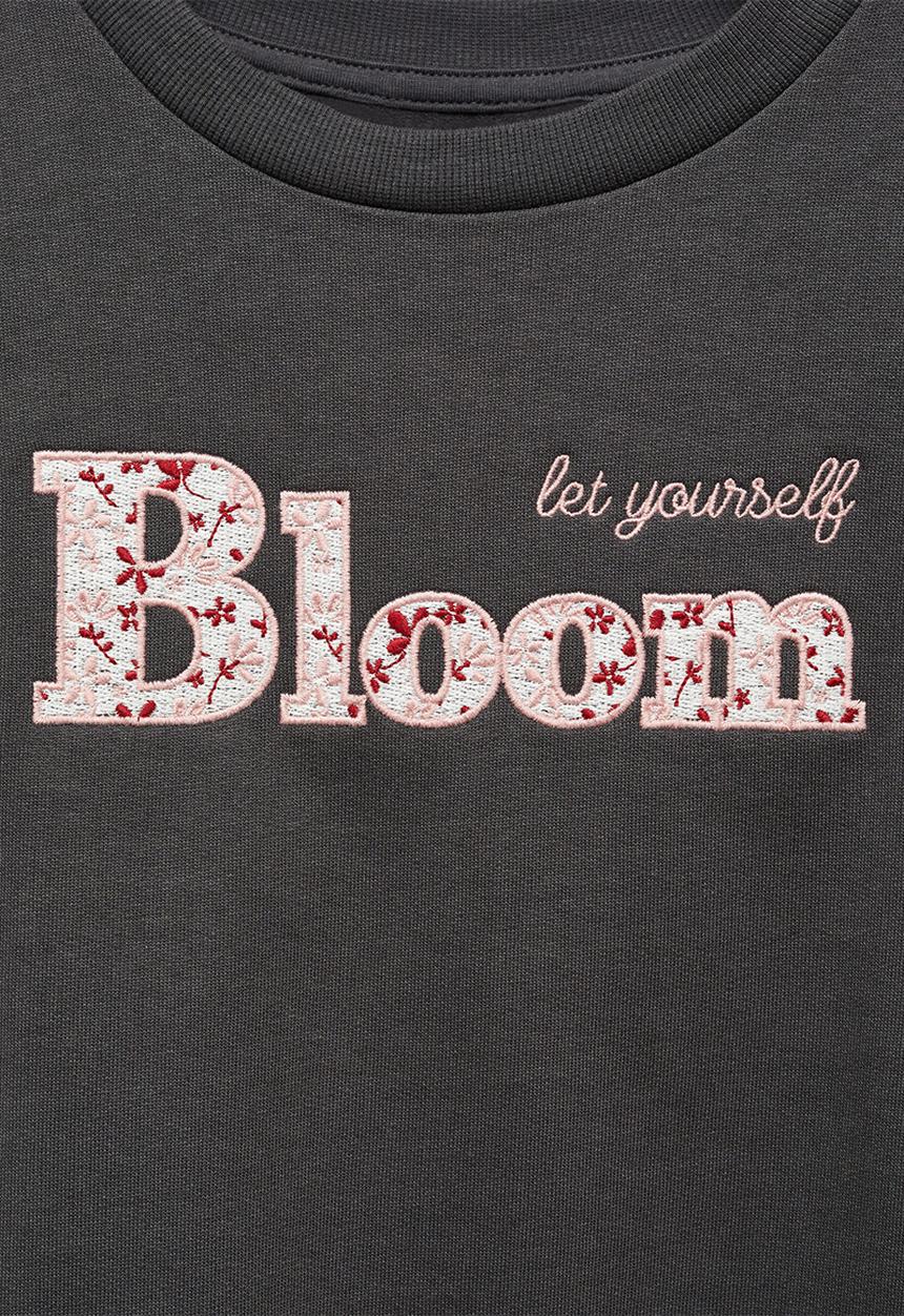 MANGO - Sweatshirt bloom - charcoal