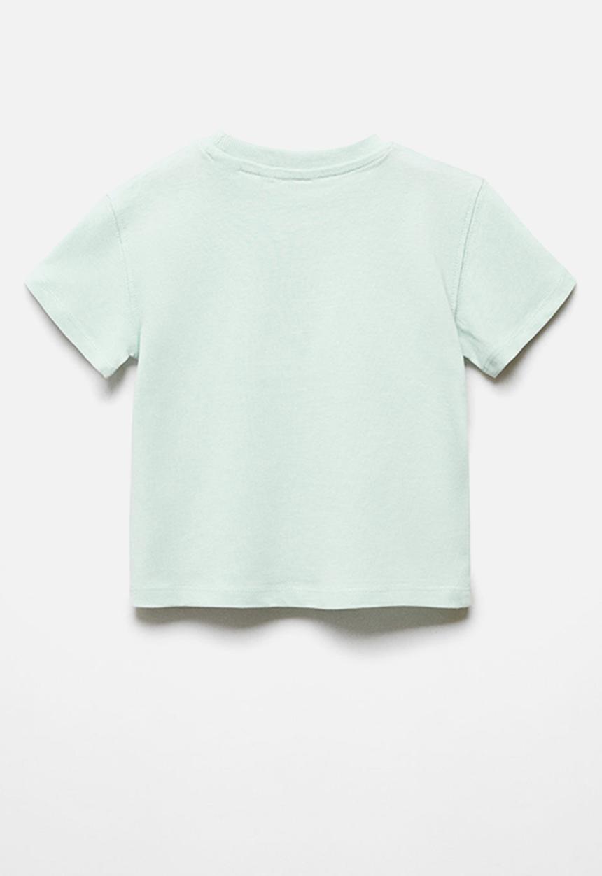 MANGO - T-shirt lazy - turquoise