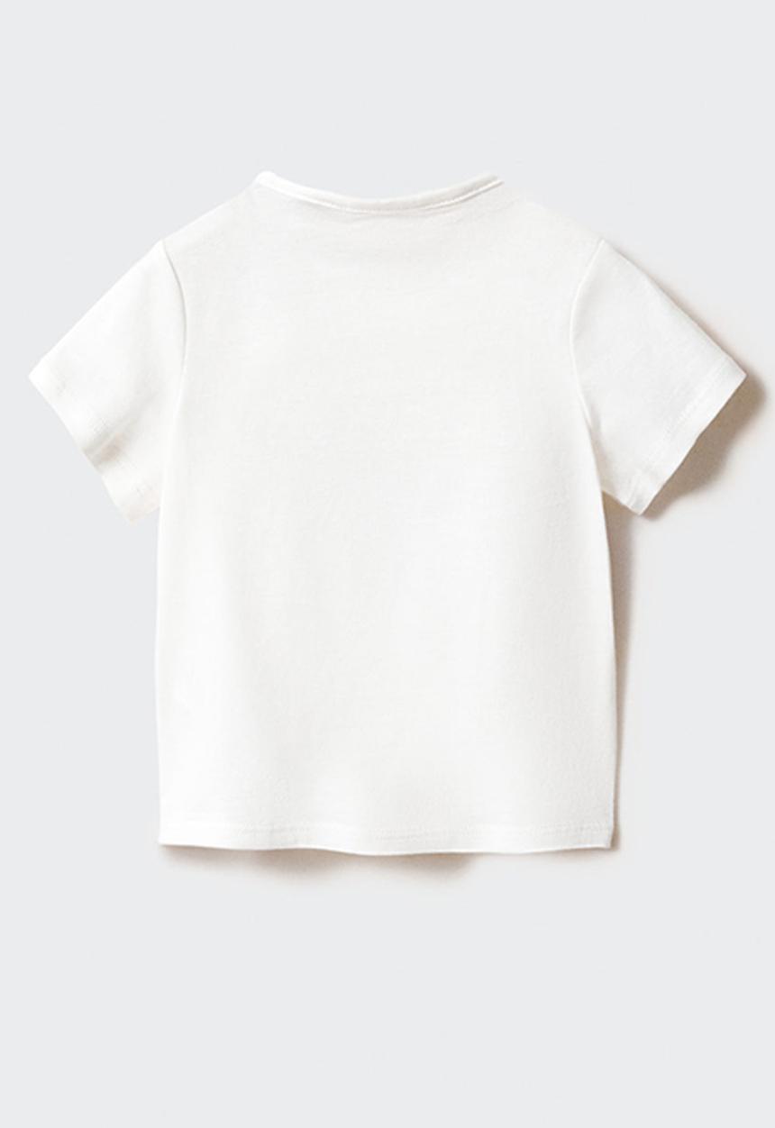 MANGO - T-shirt sharky - natural