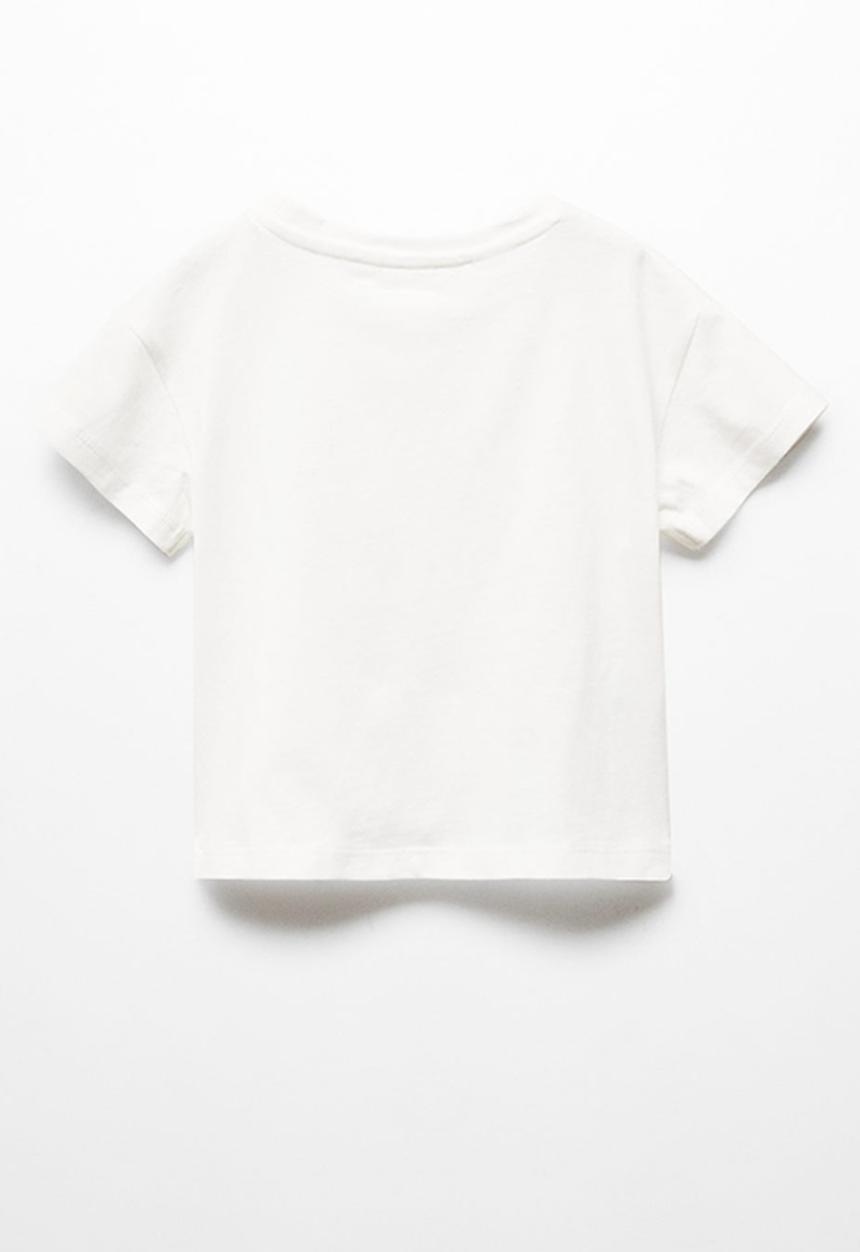 MANGO - T-shirt sol - natural