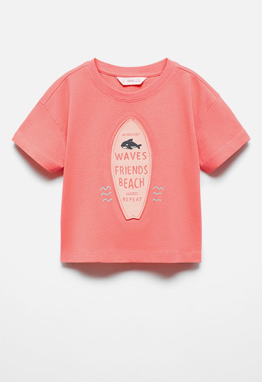MANGO - T-shirt orca - pastel pink