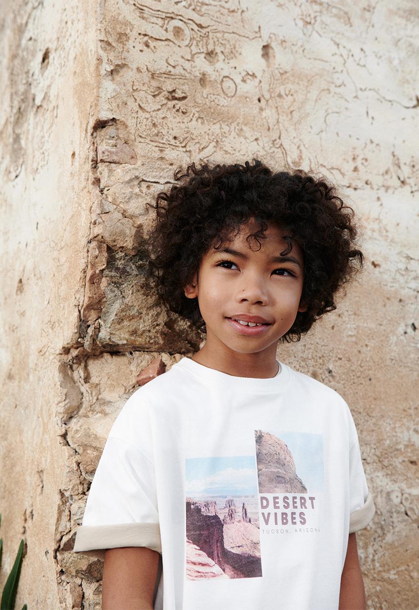 MANGO - T-shirt desert - natural