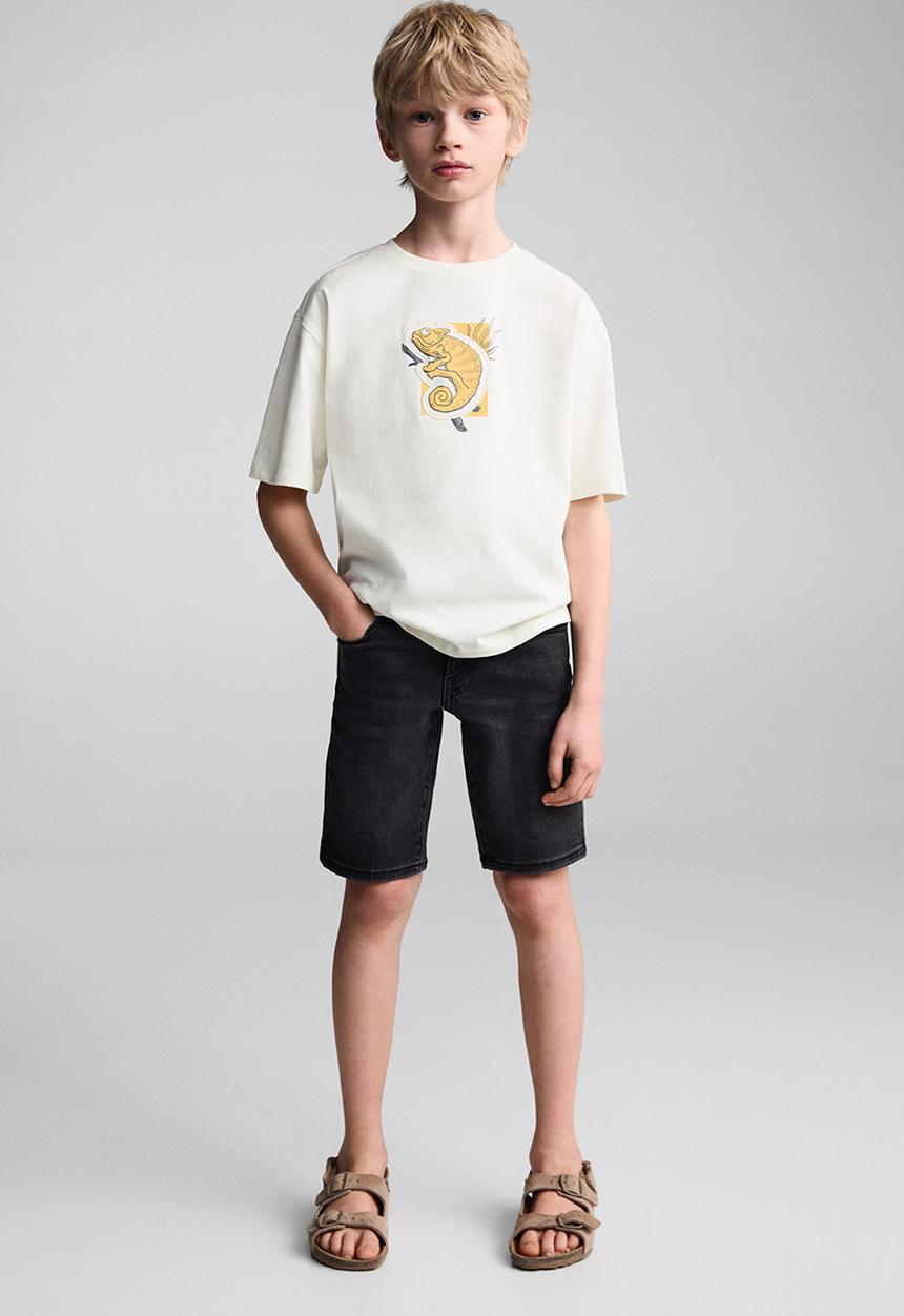 MANGO - T-shirt camy - natural