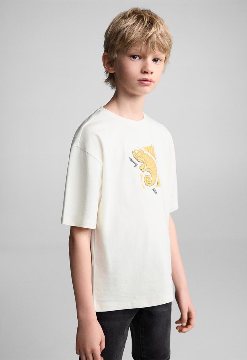MANGO - T-shirt camy - natural