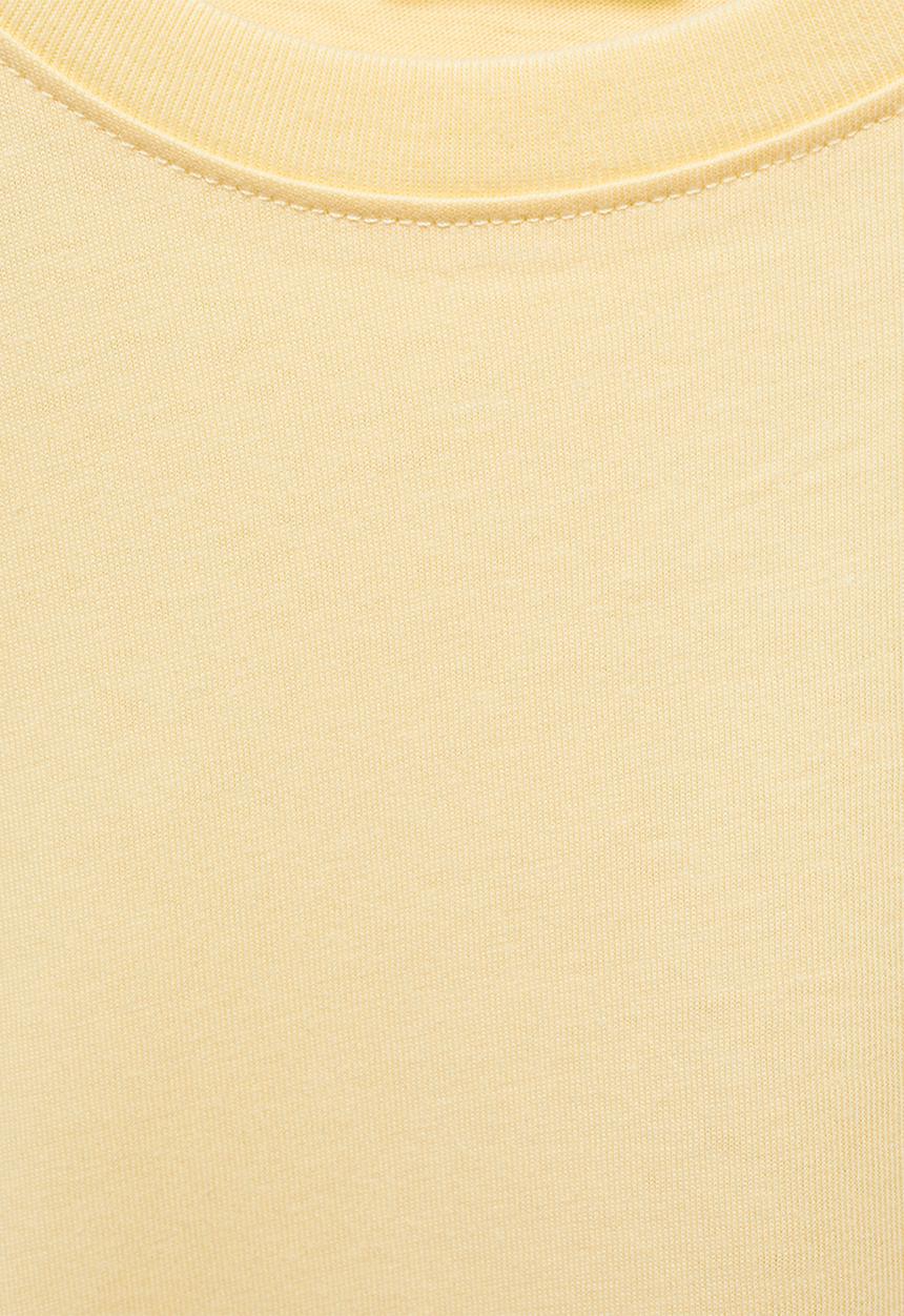 MANGO - T-shirt basic6 - yellow