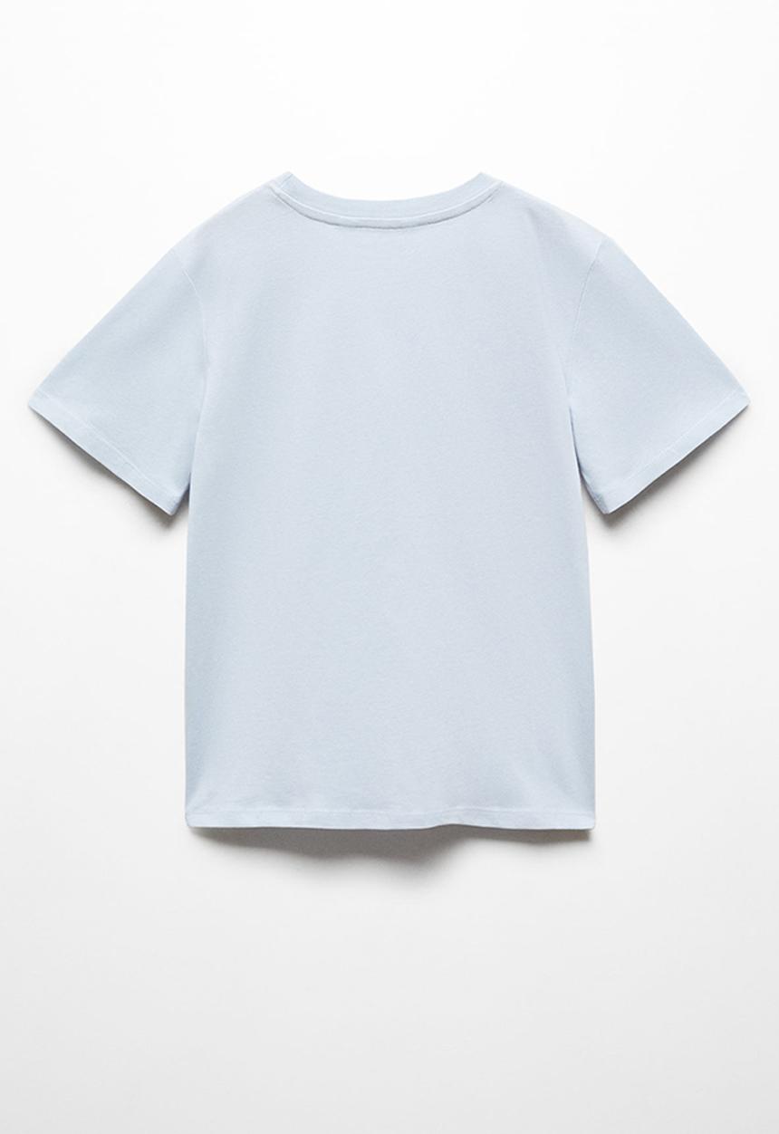 MANGO - T-shirt basic6 - sky-blue