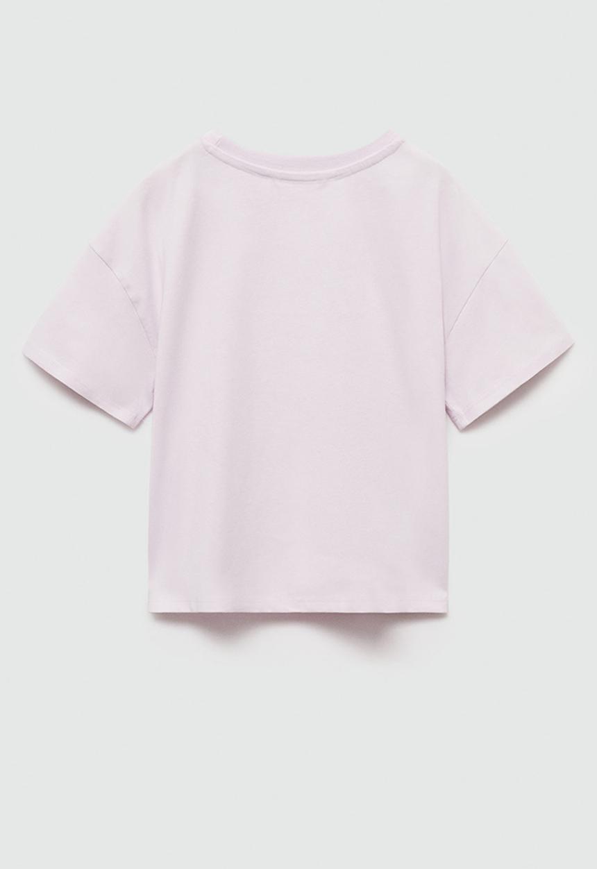 MANGO - T-shirt venice - mauve