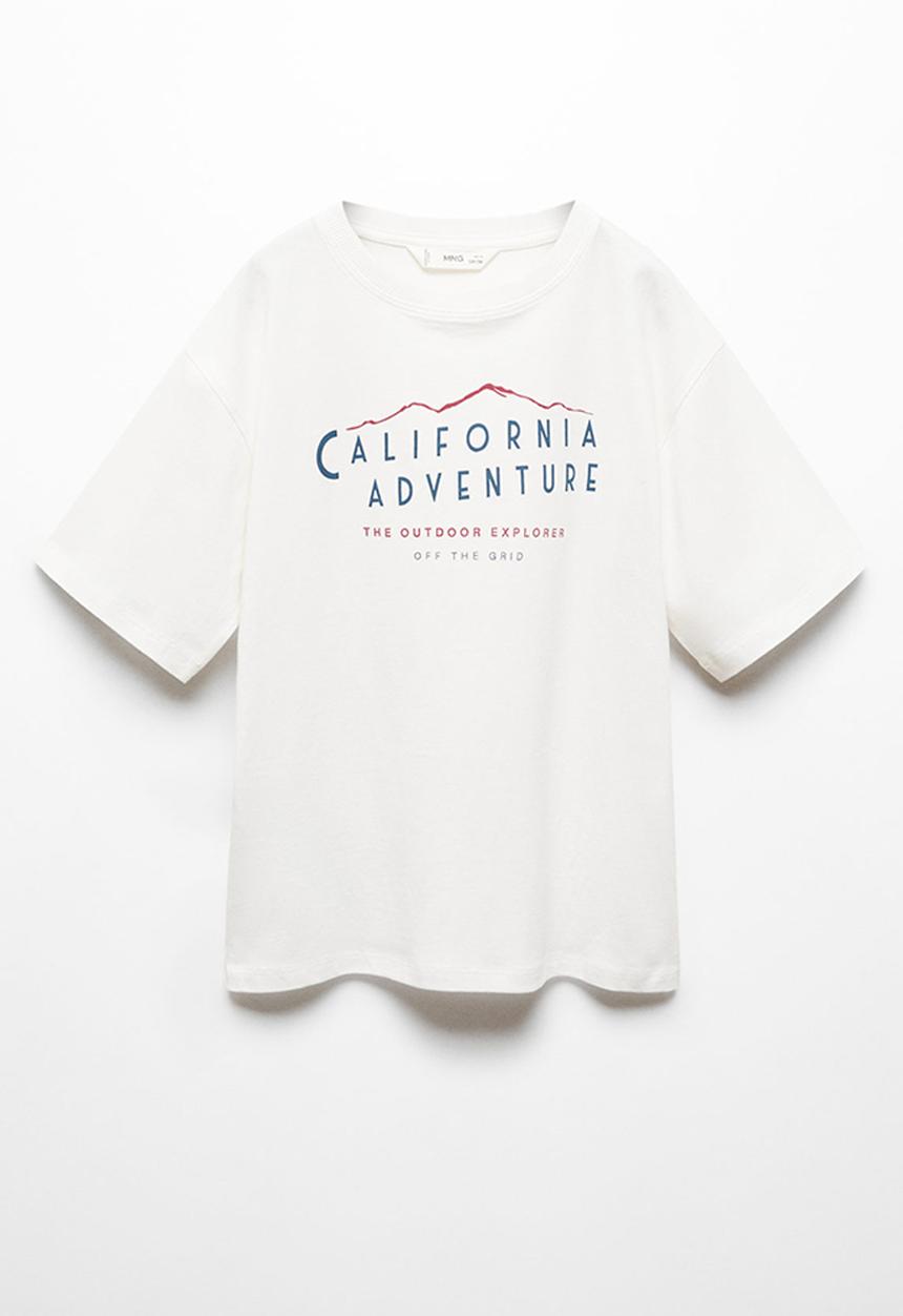 MANGO - T-shirt adventure - natural