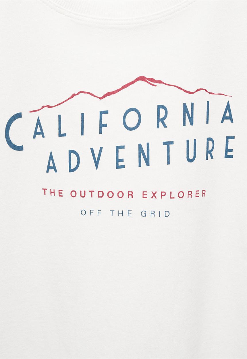MANGO - T-shirt adventure - natural