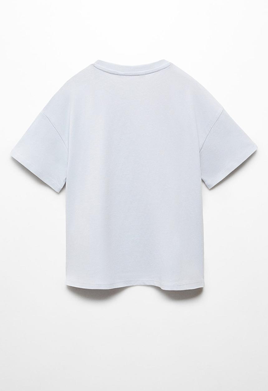 MANGO - T-shirt vibrant - sky-blue