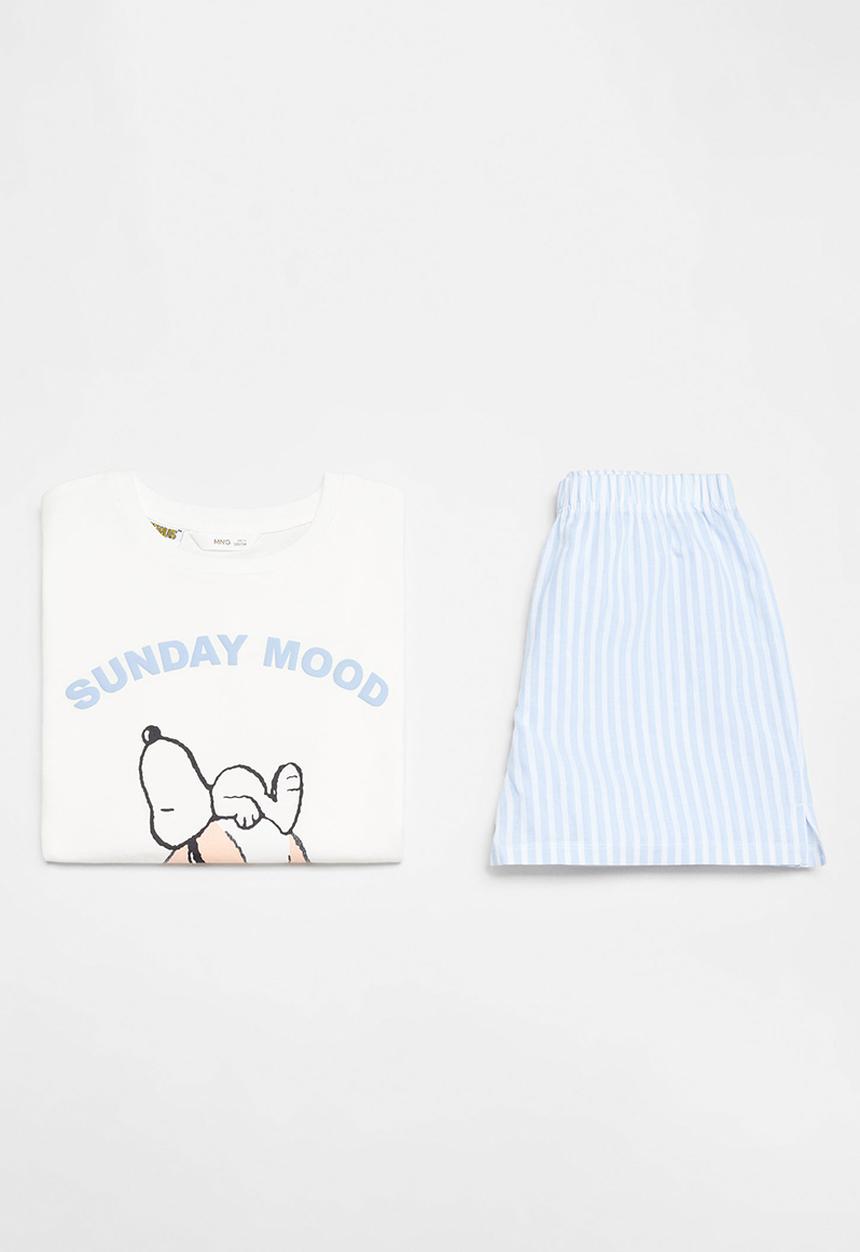 MANGO - Pyjamas sunday - sky-blue