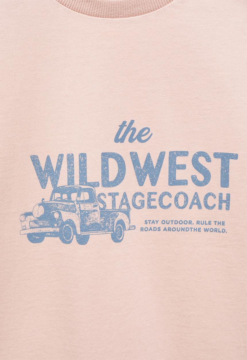 MANGO - T-shirt wild - pink