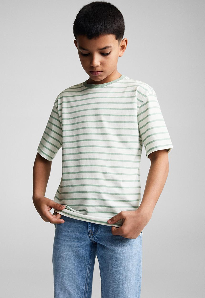 MANGO - T-shirt vacay - khaki