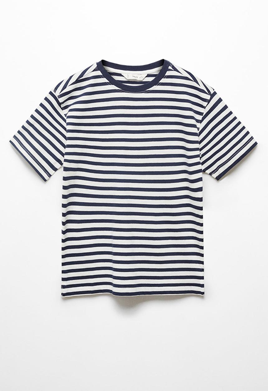 MANGO - T-shirt vacay - navy