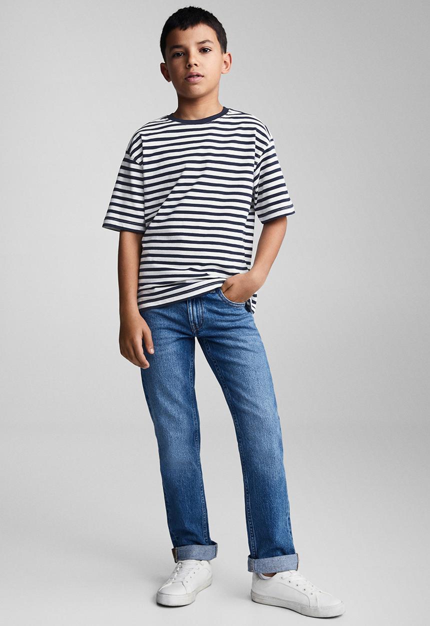 MANGO - T-shirt vacay - navy
