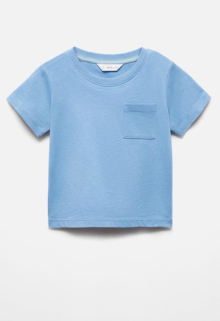 MANGO - T-shirt basica6b - blue