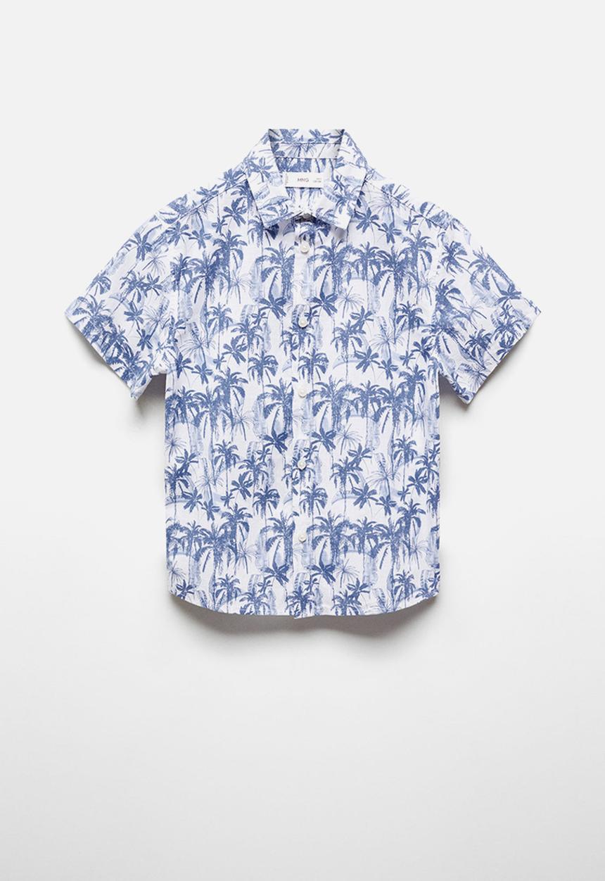 MANGO - Shirt mawi - whitish-blue