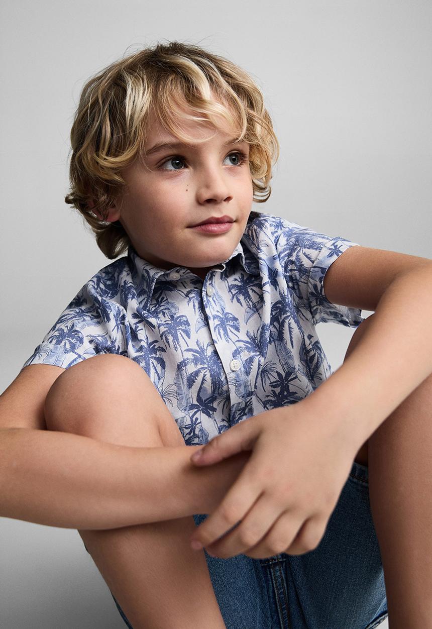 MANGO - Shirt mawi - whitish-blue