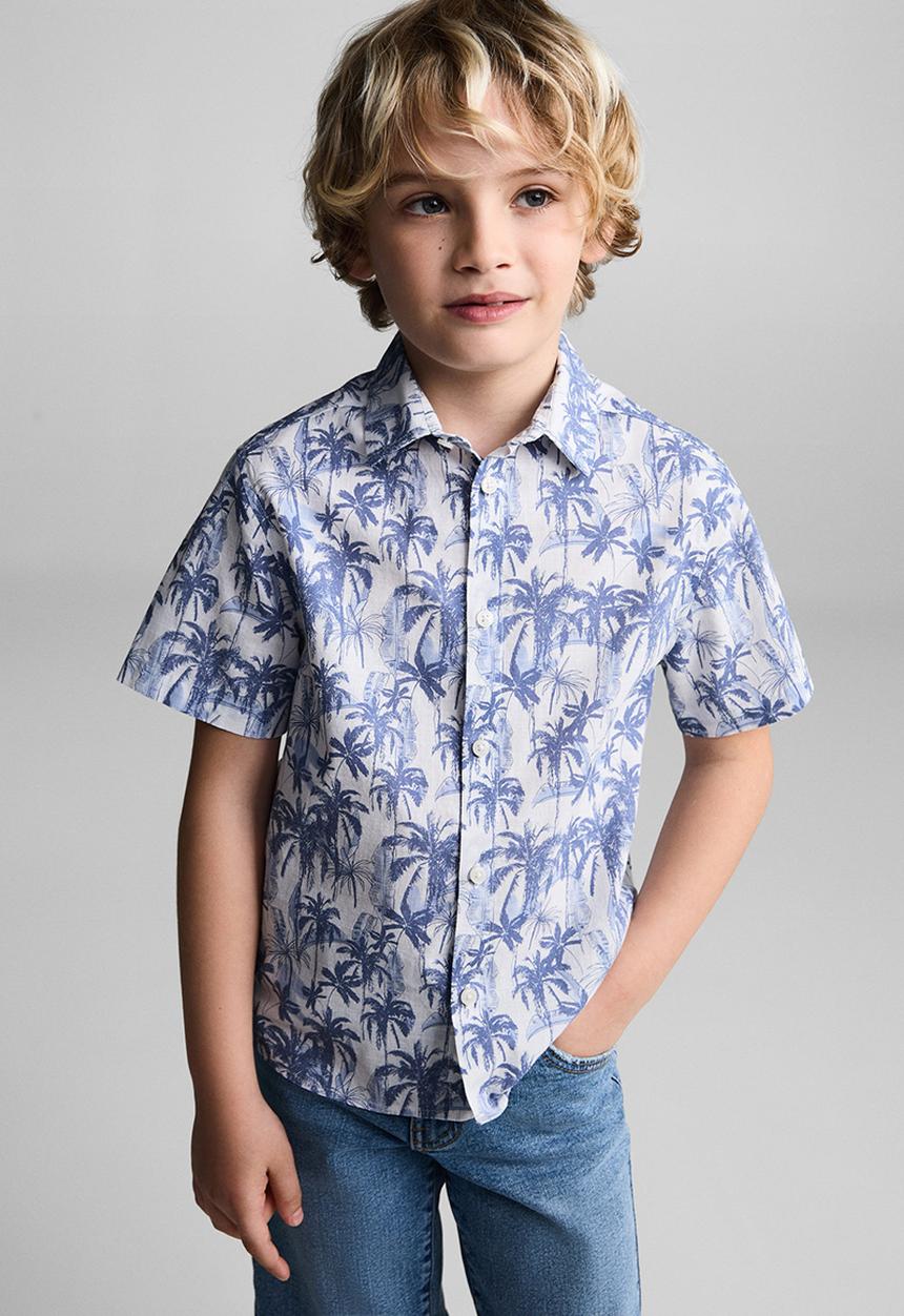 MANGO - Shirt mawi - whitish-blue