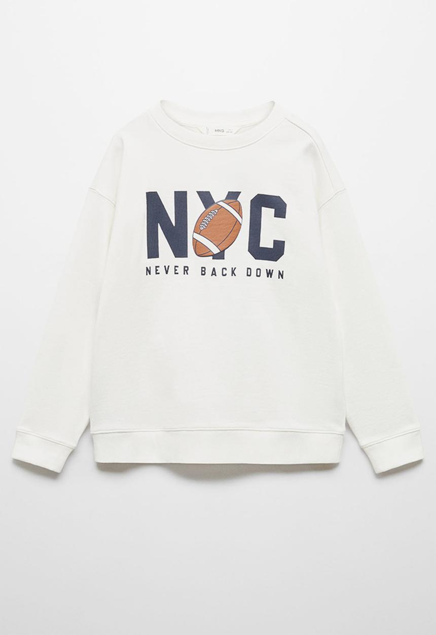 MANGO - Sweatshirt nyc - neutral