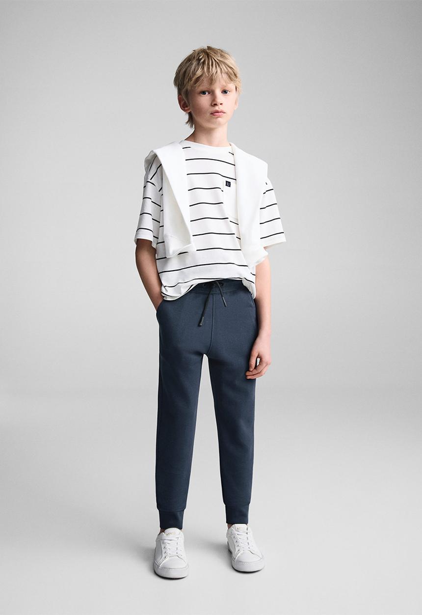 MANGO - Trousers zipper - navy
