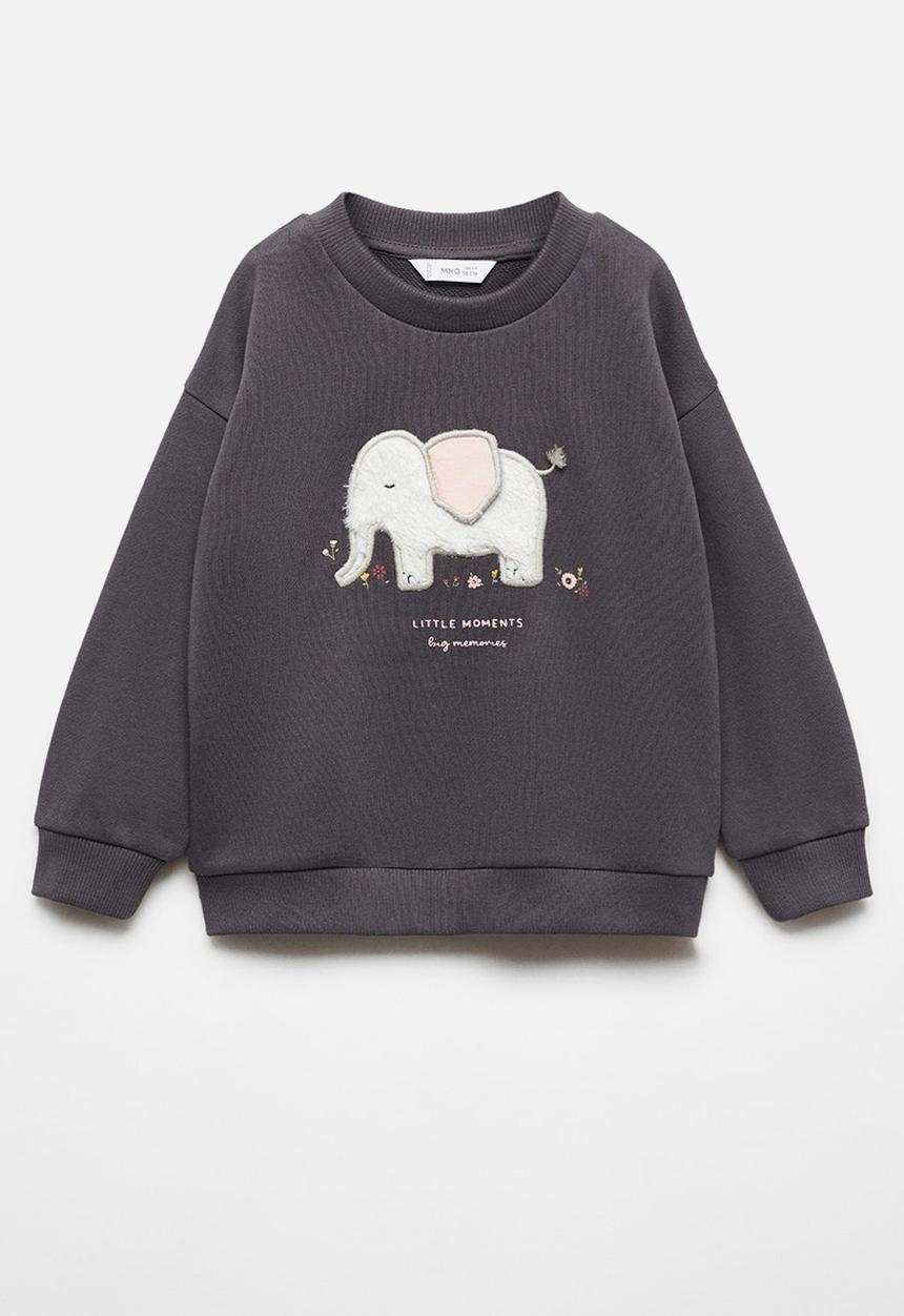 MANGO - Sweatshirt dumbi - charcoal