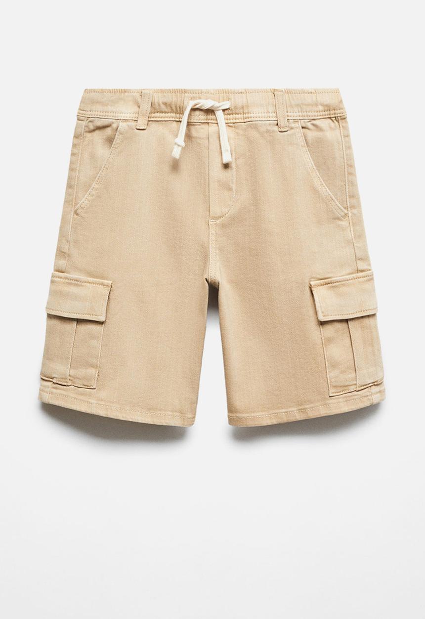 MANGO - Bermuda shorts comporta - beige