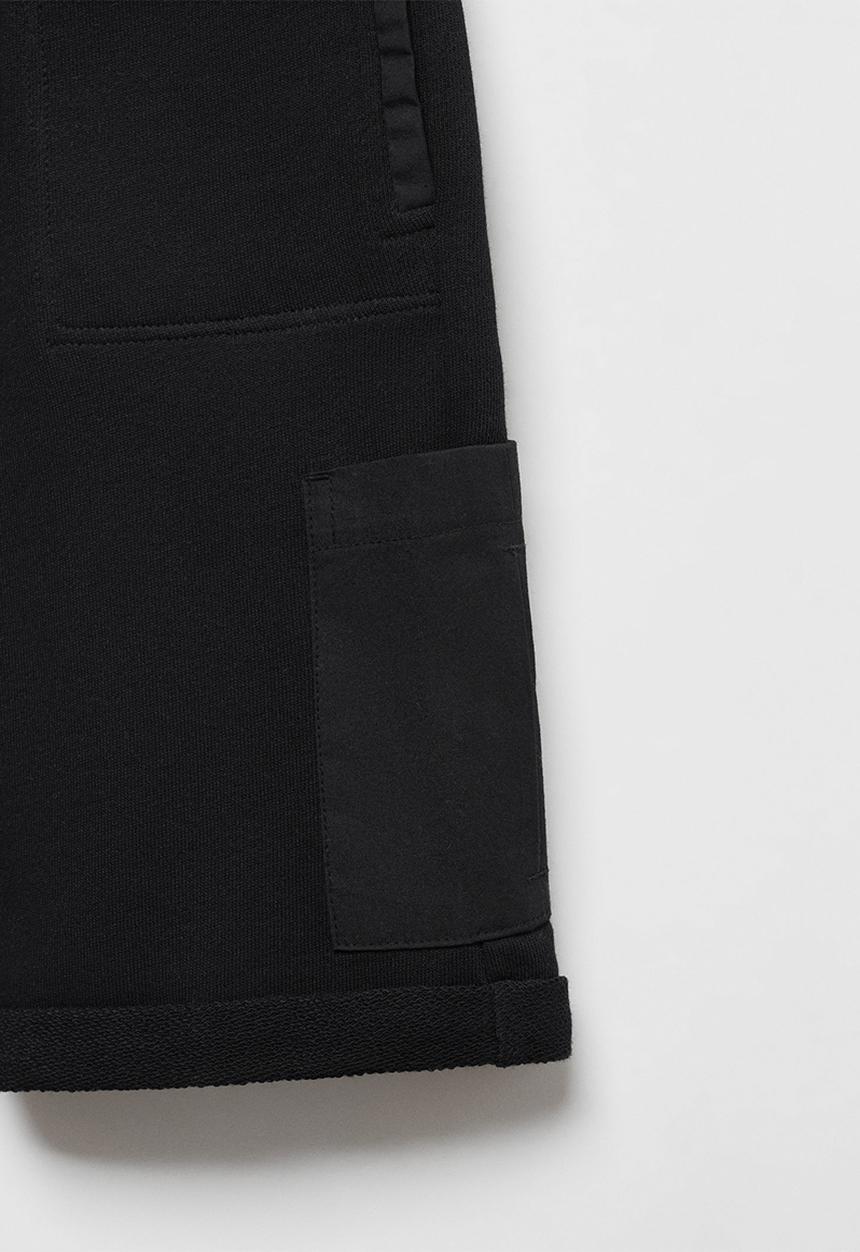 MANGO - Bermuda shorts mahon - black