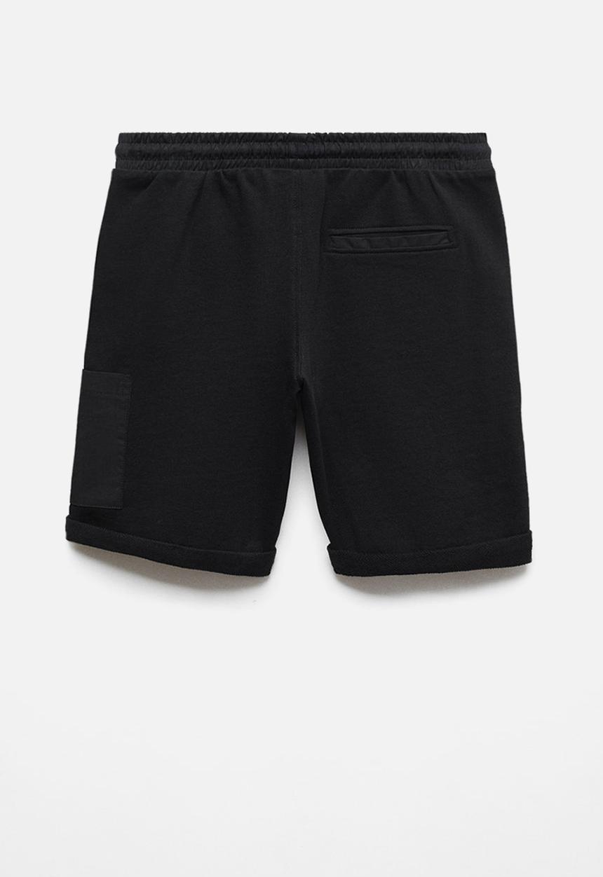 MANGO - Bermuda shorts mahon - black
