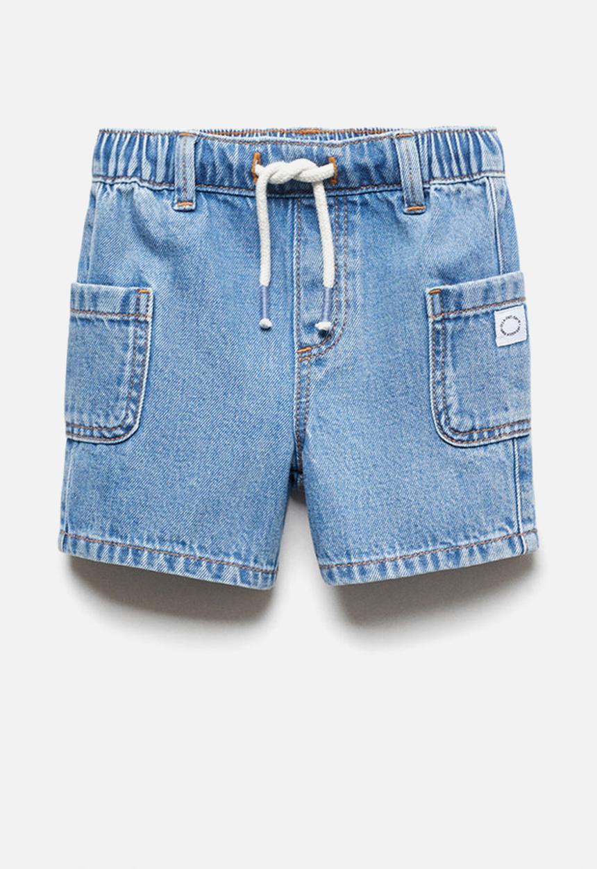 MANGO - Bermuda shorts leo - denim