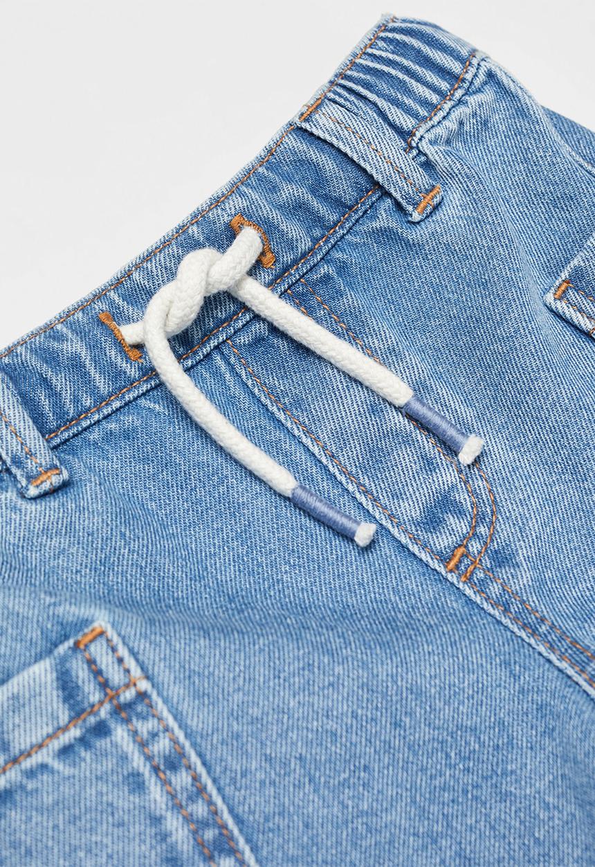 MANGO - Bermuda shorts leo - denim