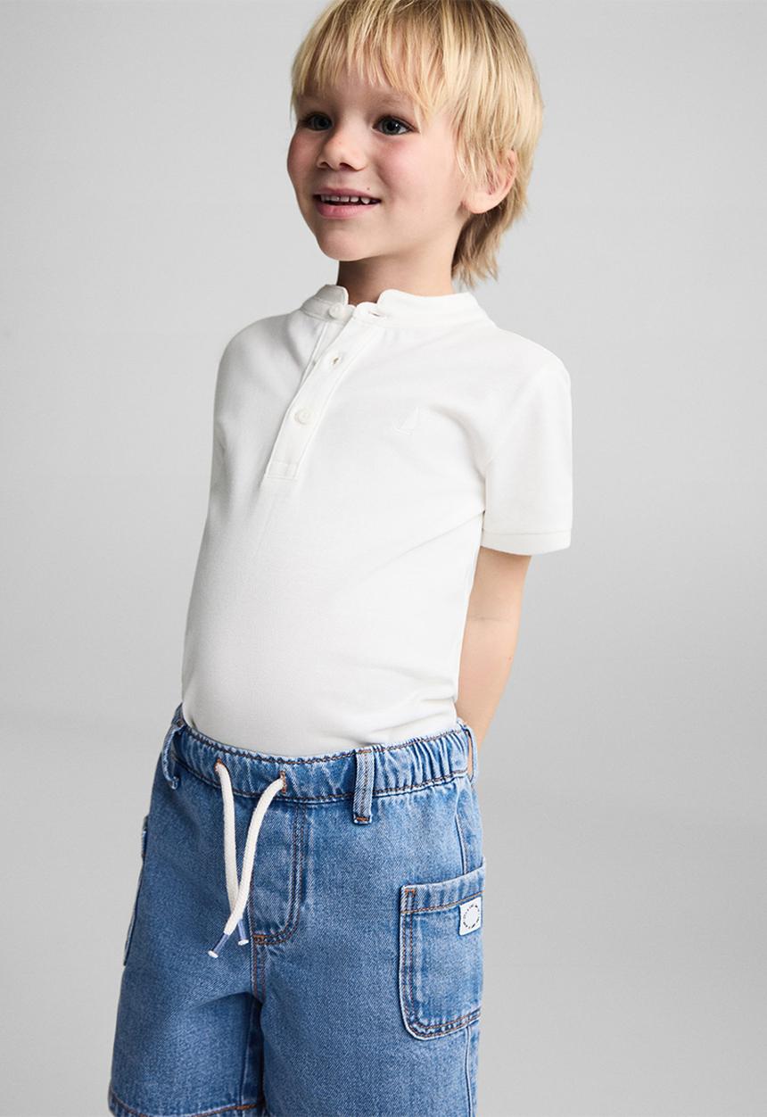 MANGO - Bermuda shorts leo - denim