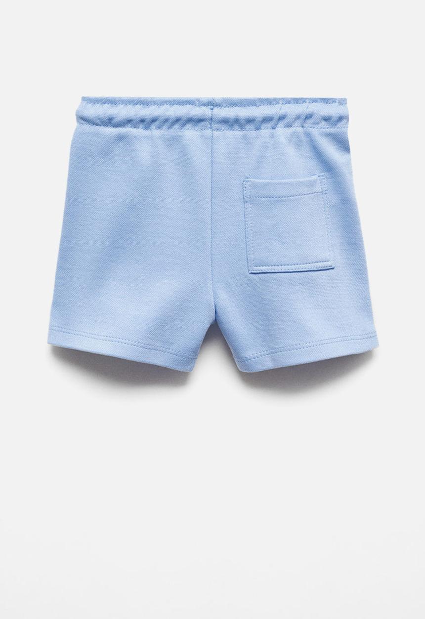 MANGO - Bermuda shorts pique - sky-blue