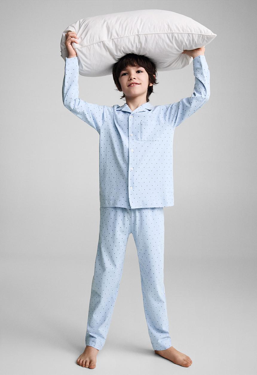 MANGO - Pijama pack pcorbat - sky-blue